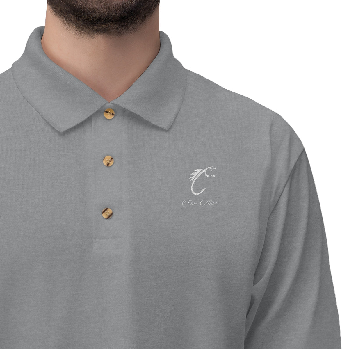 Men's Embroidered Logo Polo Shirt