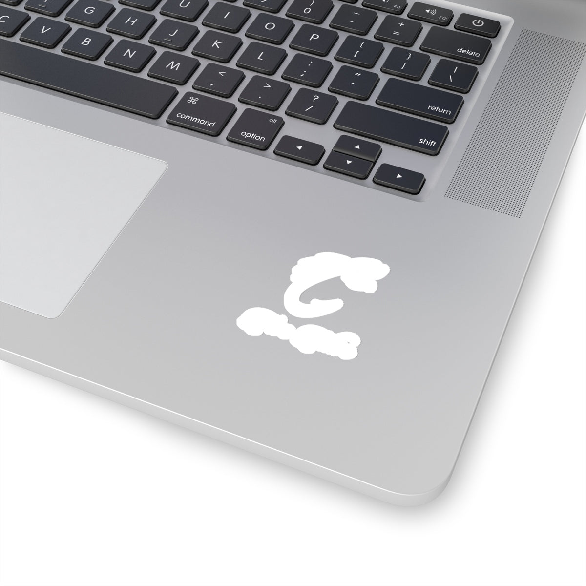 White Logo Stickers