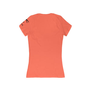 Women's Jersey Short Sleeve Deep V-Neck Tee