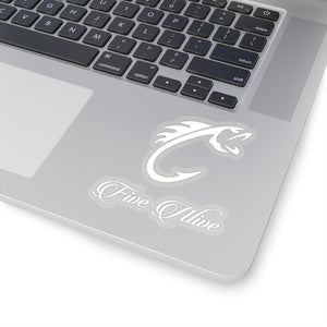 White Logo Stickers