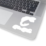 White Logo Stickers