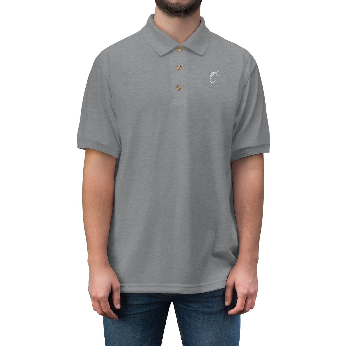 Men's Embroidered Logo Polo Shirt