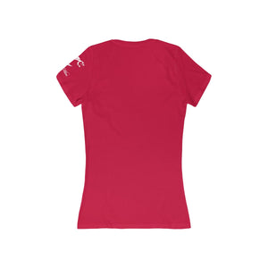 Women's Jersey Short Sleeve Deep V-Neck Tee