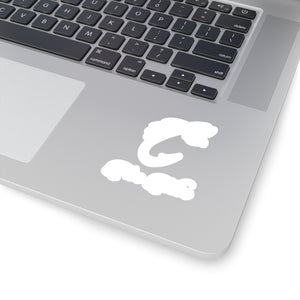 White Logo Stickers