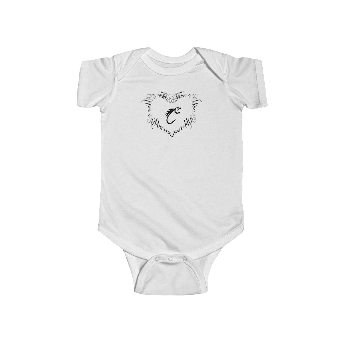 Heart Infant Fine Jersey Bodysuit