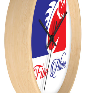 Five Alive Fishing League Wall clock