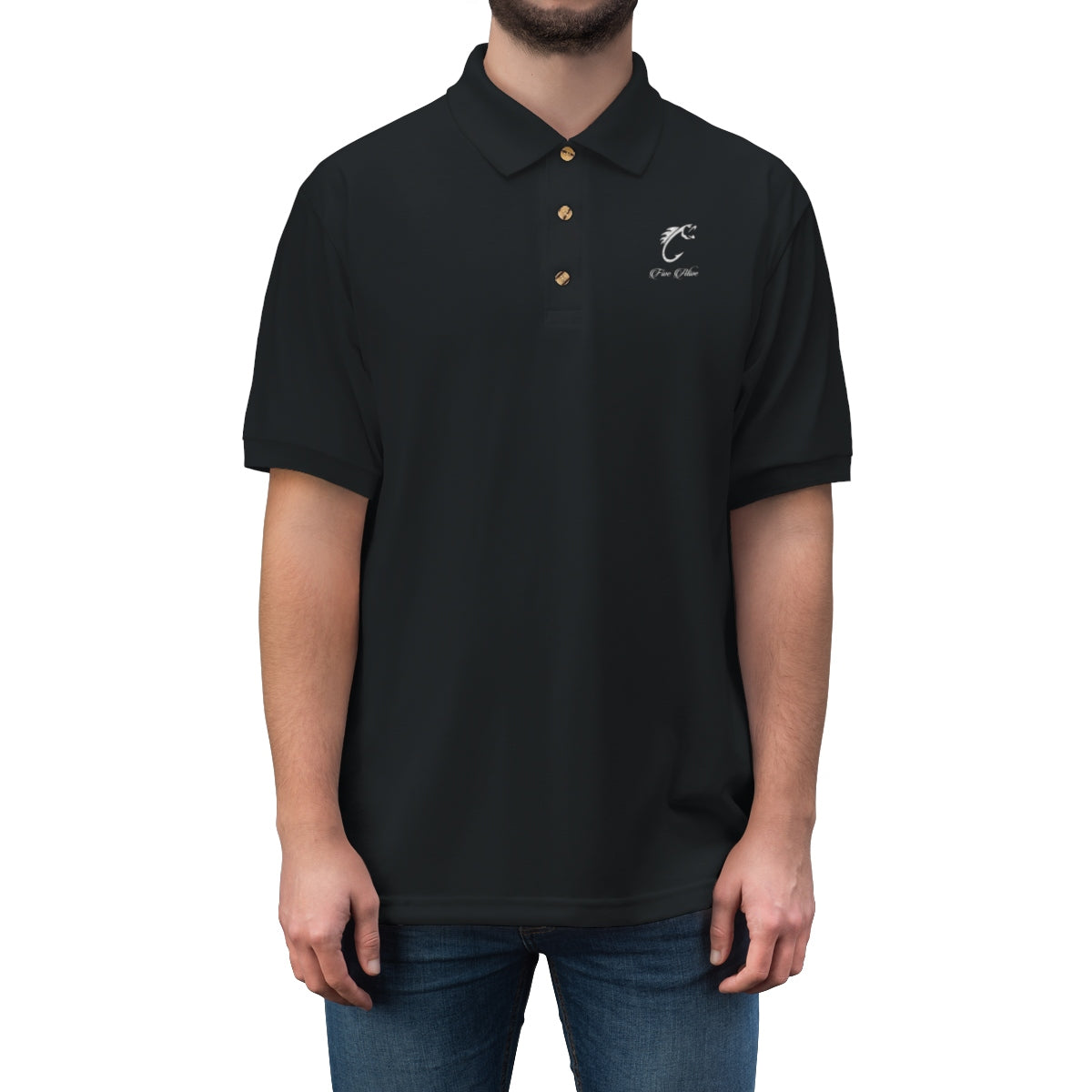 Men's Embroidered Logo Polo Shirt