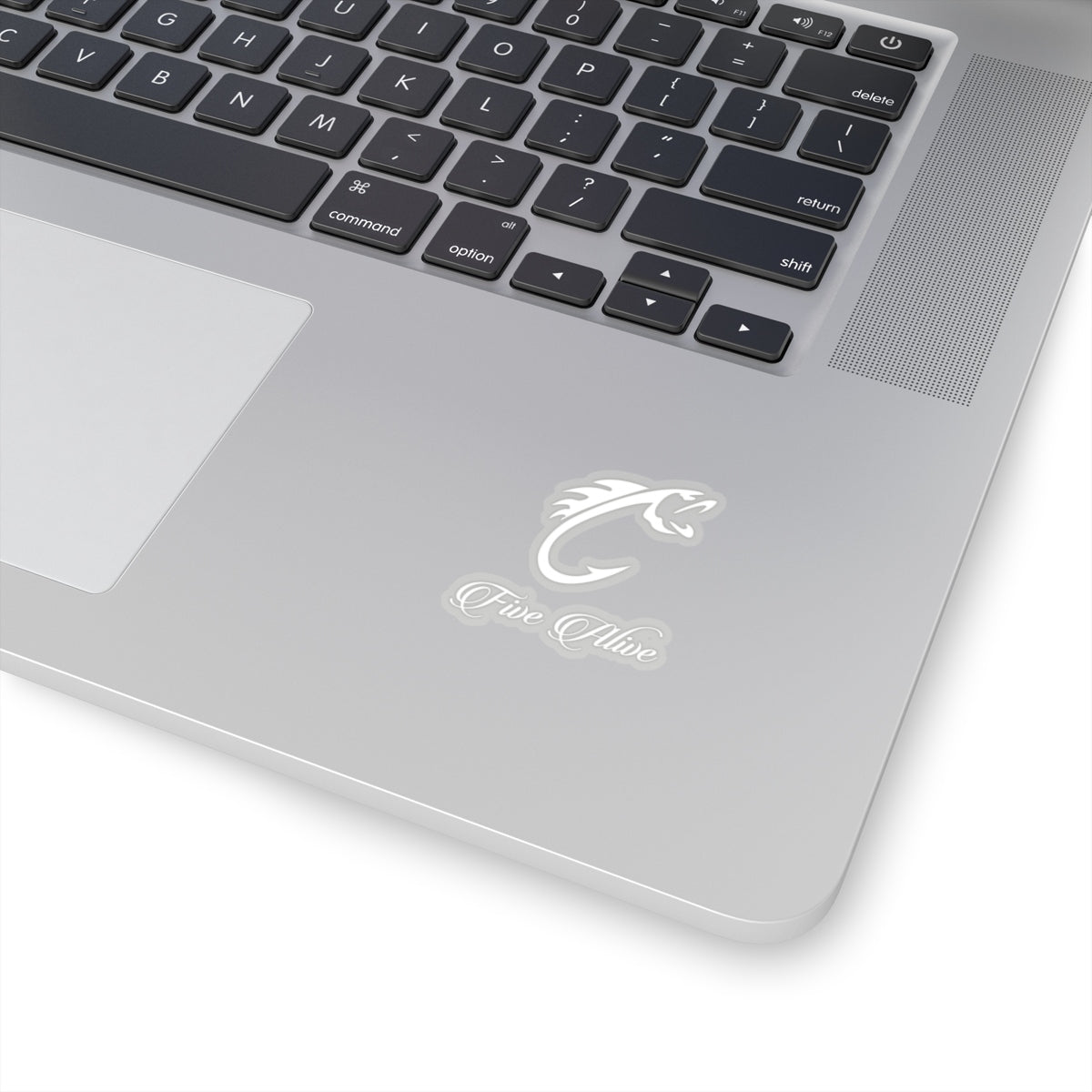 White Logo Stickers