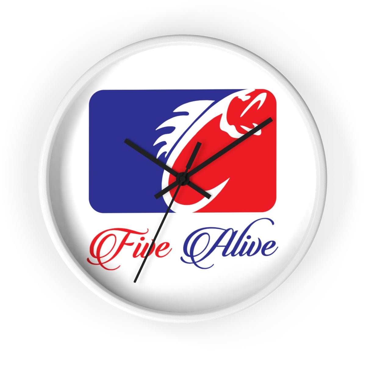 Five Alive Fishing League Wall clock