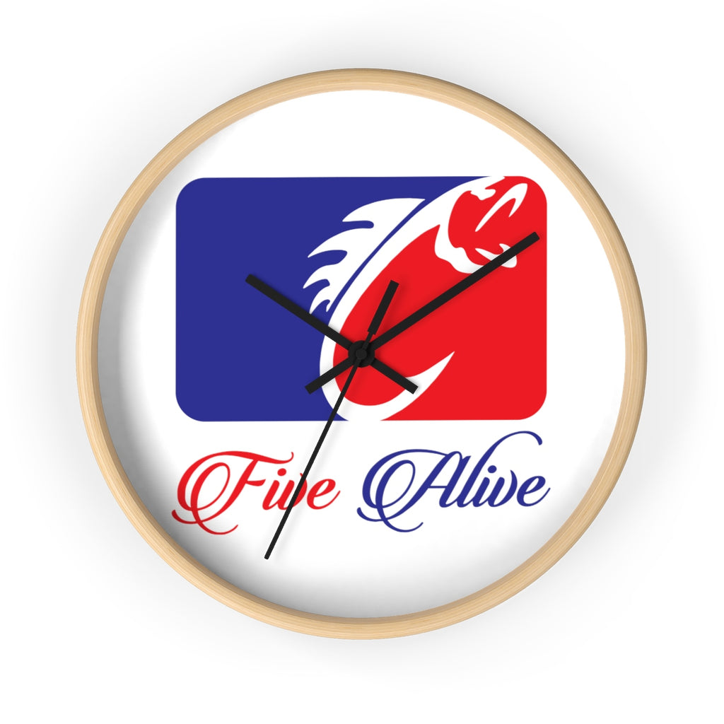 Five Alive Fishing League Wall clock