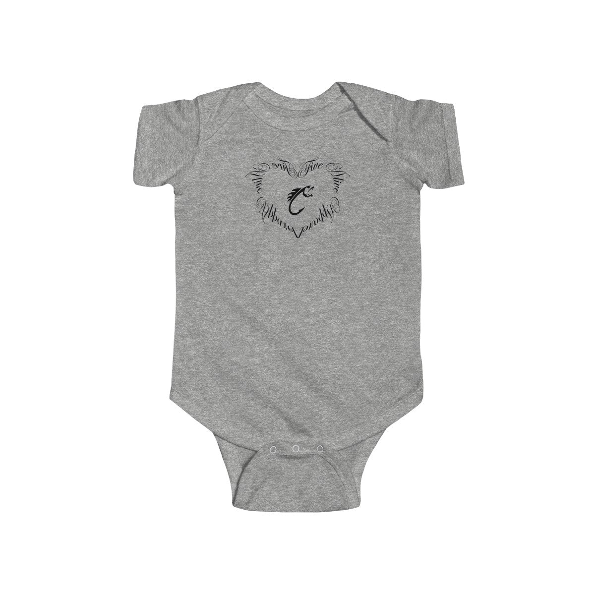 Heart Infant Fine Jersey Bodysuit