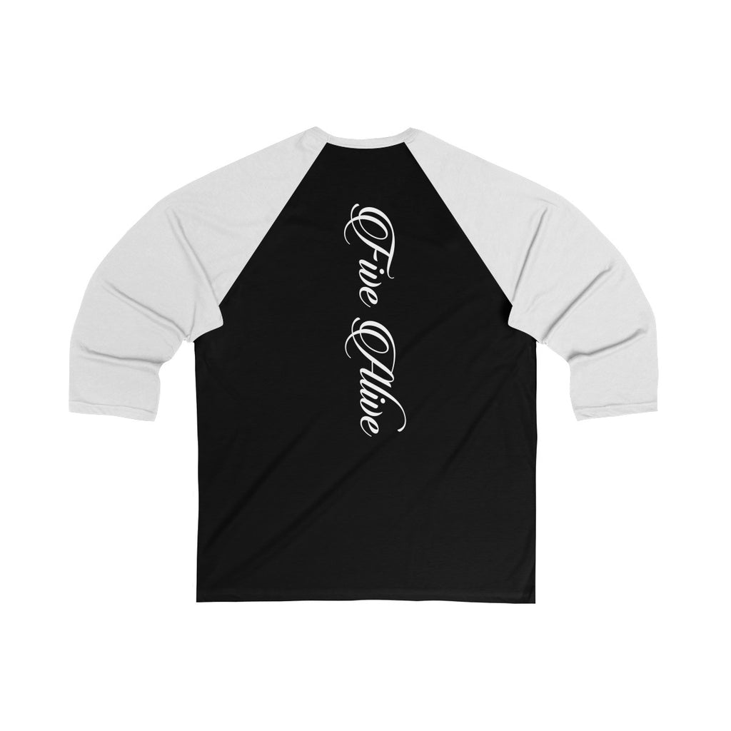 Unisex 3/4 Sleeve Baseball Tee