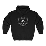 Heart Full Zip Hooded Sweatshirt