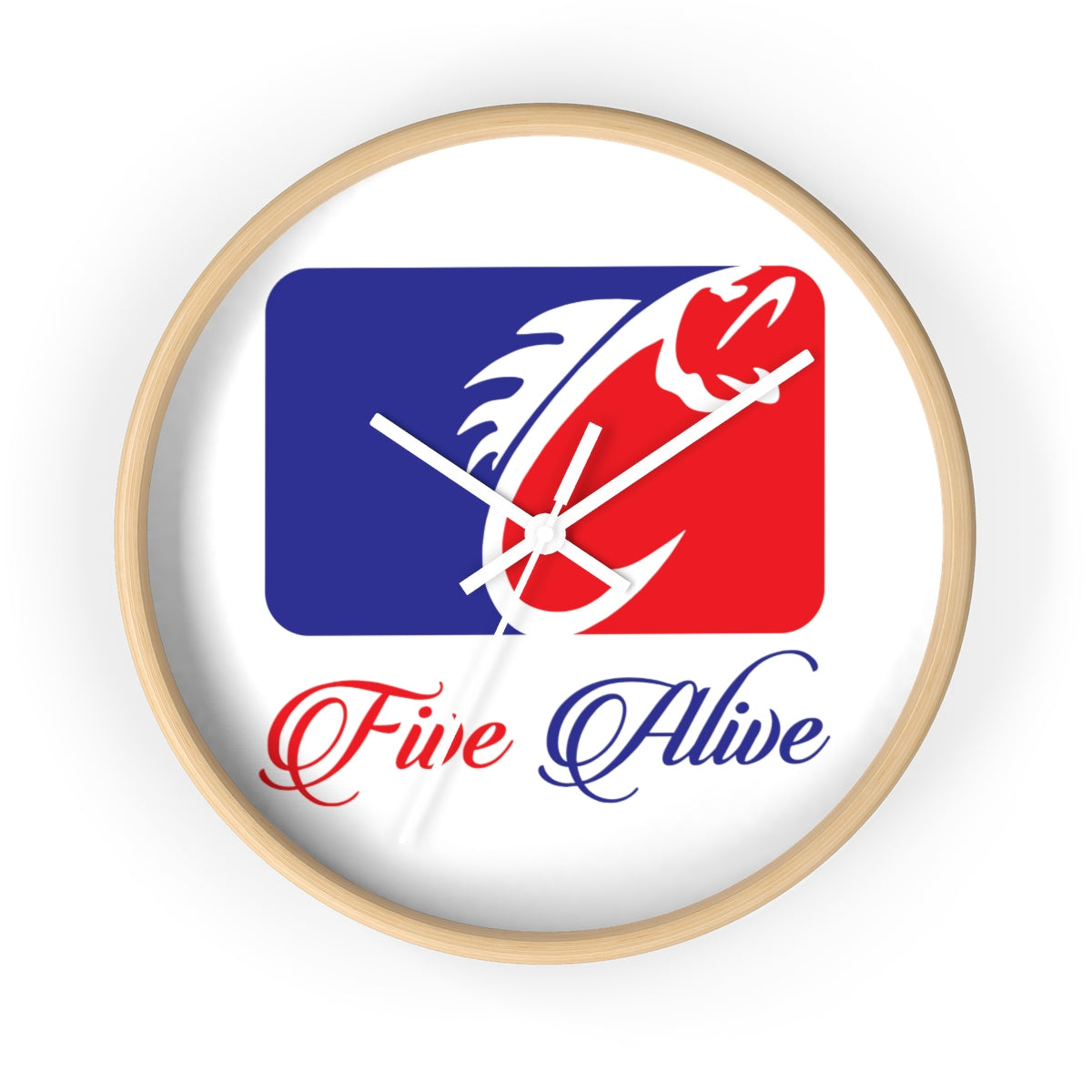 Five Alive Fishing League Wall clock