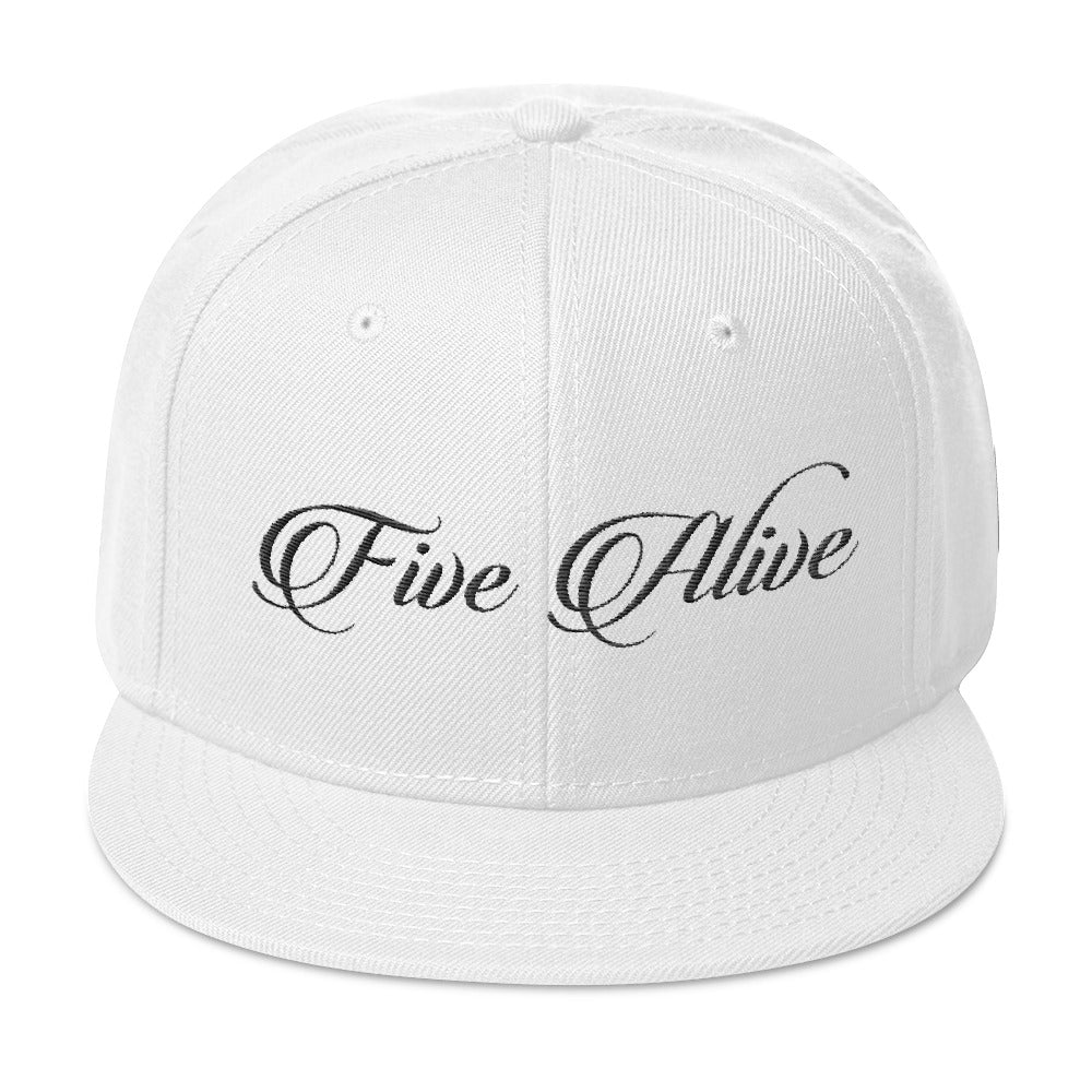 Five Alive White Snapback Hat